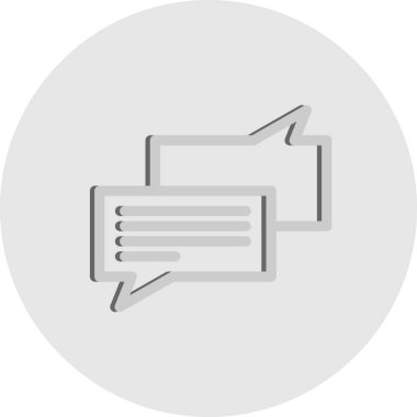  Vektör sohbet simgesi illüstrasyonu