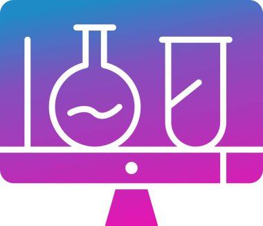 vektör lcd simgesi illüstrasyonu