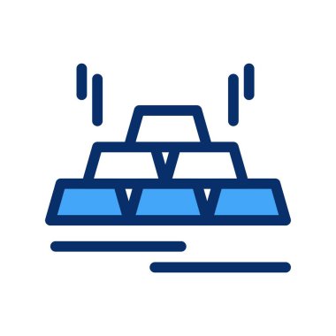 vektör tuğlası altın simgesi