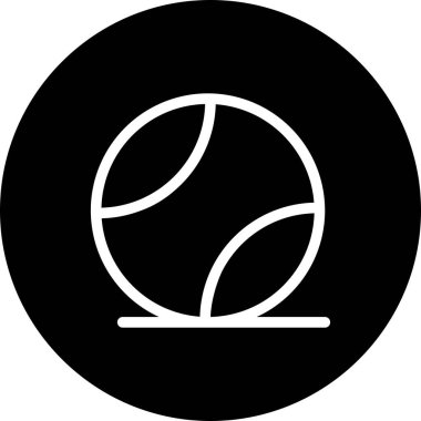 vektör tenis topu simgesi