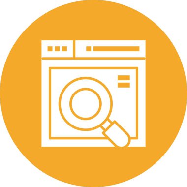 vektör ana hatları web sitesi simgesi 