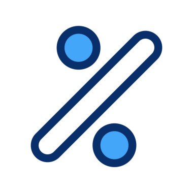 yüzde simgesi vektör illüstrasyonu