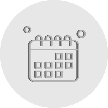 vektör Takvimi Simgesi illüstrasyonu