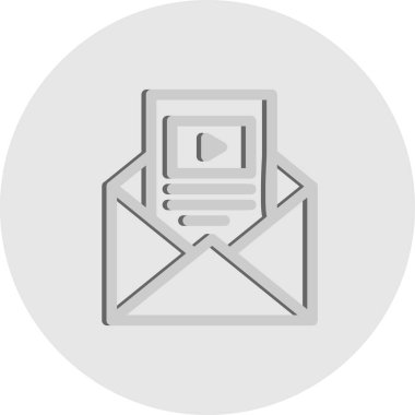 Vektör iletisi Simgesi illüstrasyonu