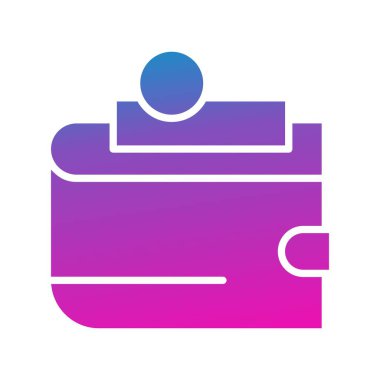 cüzdan ikonu vektör illüstrasyonu