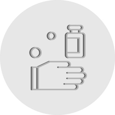 vektör dezenfektan spreyi ico