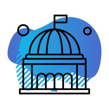 özet vektör illüstrasyon simgesi