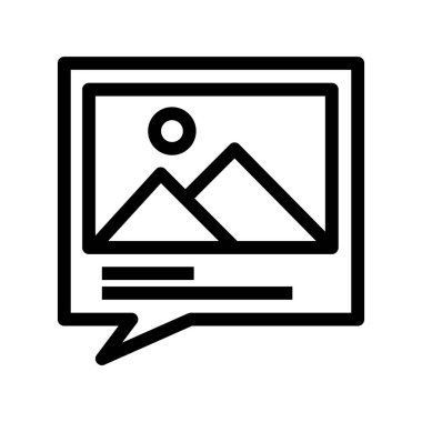 Vektör galerisi simgesi illüstrasyonu