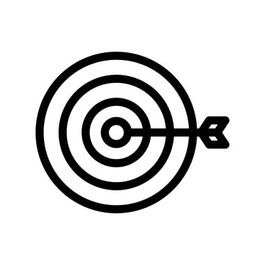 vektör hedef simgesi illüstrasyonu