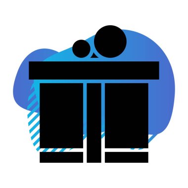 hediye simgesi vektör illüstrasyonu