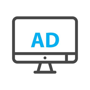 vektör lcd simgesi illüstrasyonu