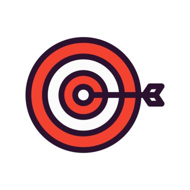 vektör hedef simgesi illüstrasyonu