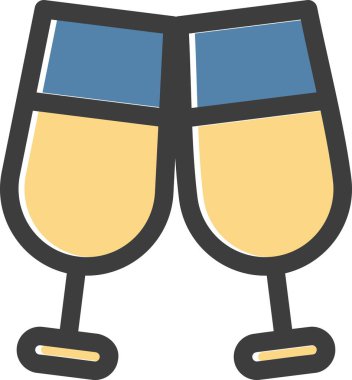 vektör şarap kadehleri resimleme