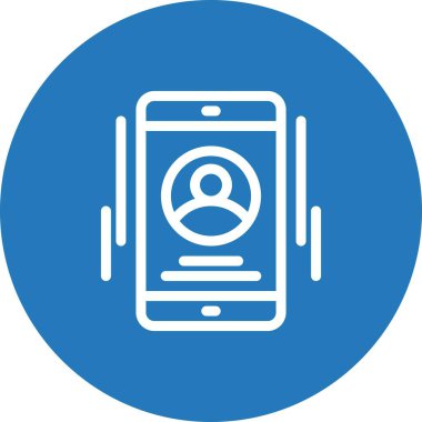 Telefon simgesinin vektör illüstrasyonu