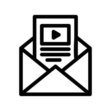 Vektör iletisi Simgesi illüstrasyonu