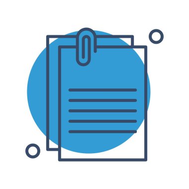 Vektör belgesi Simge illüstrasyonu