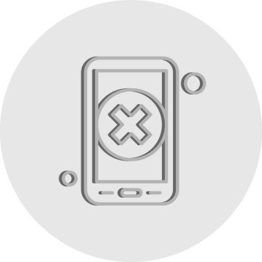 vektör çapraz simgesi illüstrasyonu