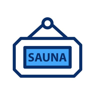 vektör sauna simgesi illüstrasyonu