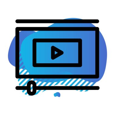 özet vektör illüstrasyon simgesi