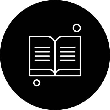 kitap simgesi vektör illüstrasyonu
