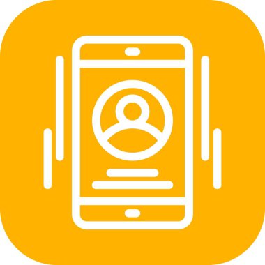 Telefon simgesinin vektör illüstrasyonu