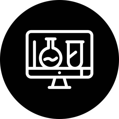 vektör lcd simgesi illüstrasyonu