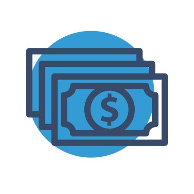 Dolar simgesi vektör illüstrasyonu