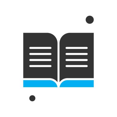 kitap simgesi vektör illüstrasyonu