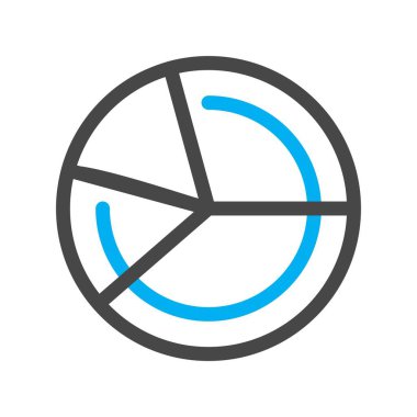  vektör pasta çizelgesi simgesi