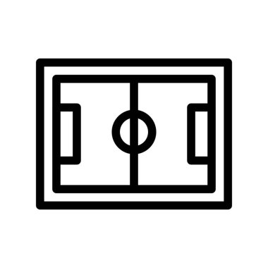 vektör Futbol Sahası Simgesi