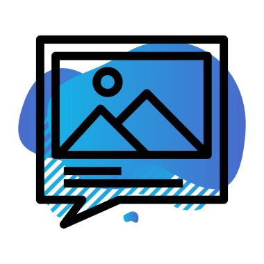 Vektör galerisi simgesi illüstrasyonu