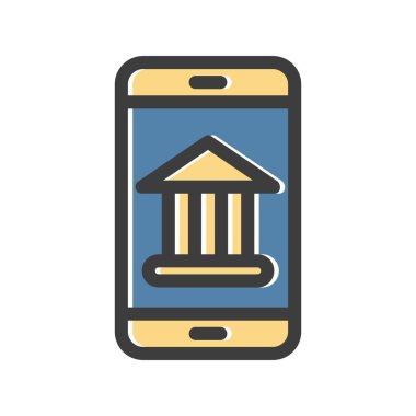 Telefon simgesinin vektör illüstrasyonu