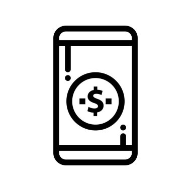 Vektör Mobil simge illüstrasyonu