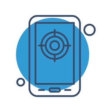 vektör hedef simgesi illüstrasyonu