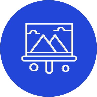 özet vektör illüstrasyon simgesi