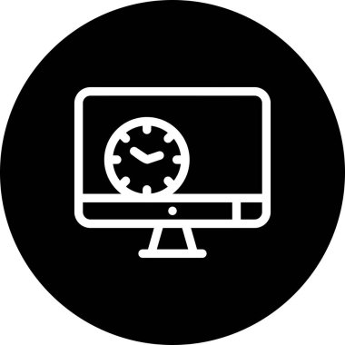 vektör lcd simgesi illüstrasyonu