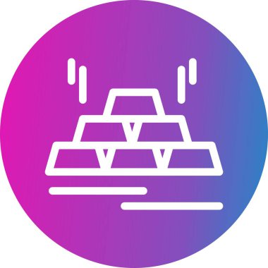 vektör tuğlası altın simgesi