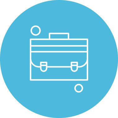 Evrak çantası simgesinin vektör illüstrasyonu