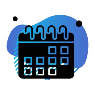 vektör Takvimi Simgesi illüstrasyonu