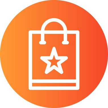 Vektör alışveriş torbası simgesi