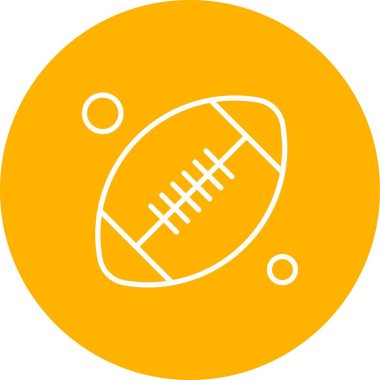 Rugby ikonu illüstrasyonu
