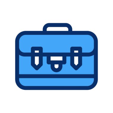 bavul ikonu vektör illüstrasyonu