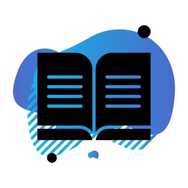 kitap simgesi vektör illüstrasyonu
