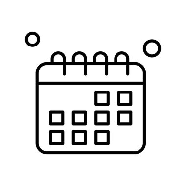 vektör Takvimi Simgesi illüstrasyonu