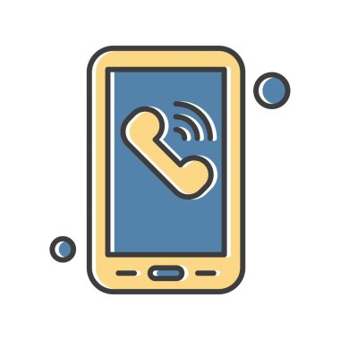  Vektör telefon simgesi illüstrasyonu