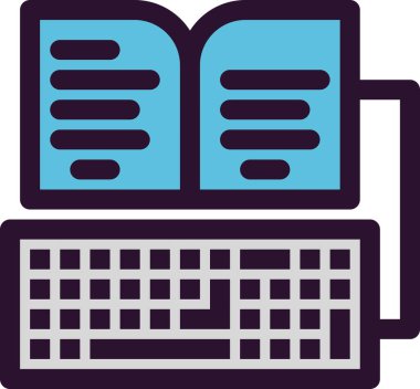 kitap simgesi vektör illüstrasyonu