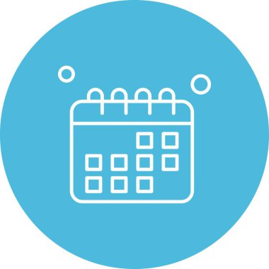 vektör Takvimi Simgesi illüstrasyonu