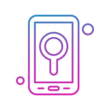 Vektör konumu simge illüstrasyonu