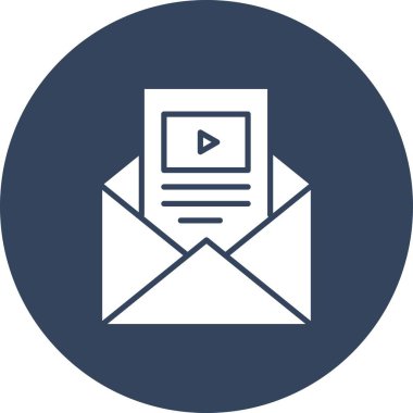 Vektör iletisi Simgesi illüstrasyonu