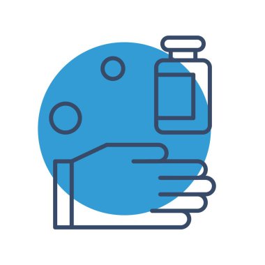 vektör dezenfektan spreyi ico